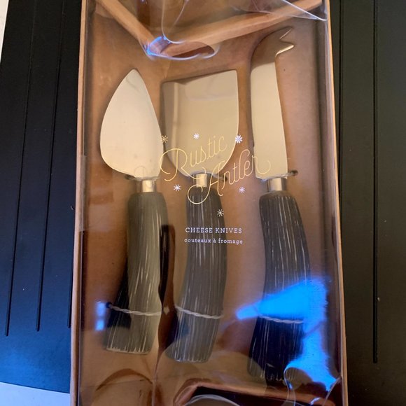 Rustic Antler Cheese Knives- set of 3 - Picture 2 of 8